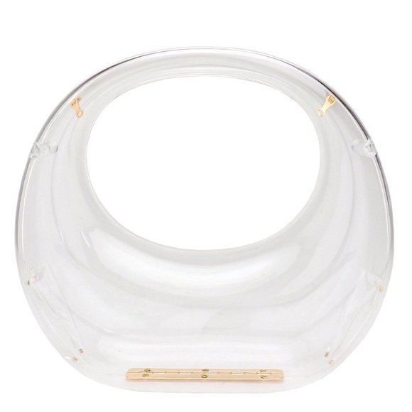 Acrylic Transparent Moon Shape Evening Bag Clutch Bag - Picture 7 of 13